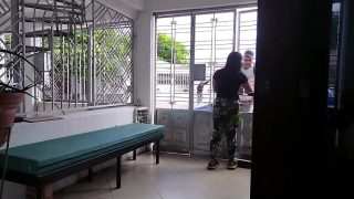 chubby hot mature receptionest banging with her new client in hostel room