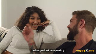 Horny latina queen Afrodita has thick melons and enjoys raunchy fuck fest