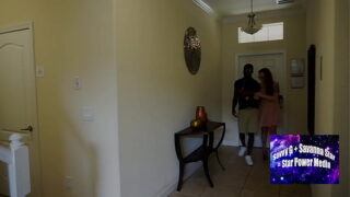 Hot babe Savanna and Aces Fuck Filled Journey from Door to Couch